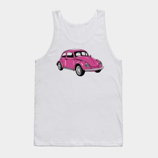 Classic car 1965 cartoon illustration Tank Top